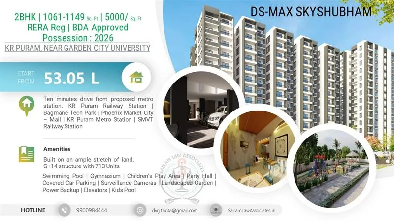 DS-MAX SKYSHUBHAM @ KR Puram, Near Garden City University